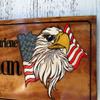Family Established Wooden Sign, American Flag and Eagle, Veteran Gift, Patriotic Decor, Handmade, view 3
