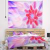 Designart ' Dance of Fractal Pink Petals' Abstract Tapestry Blanket Dcor Wall Art for Home and Office, Created On Lightweight Polyester Fabric x Large: 92 in. x 78 in view 1