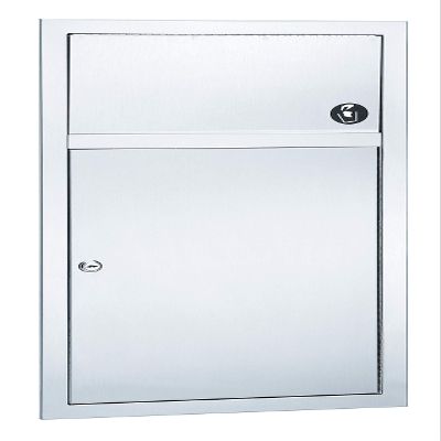Bradley 3251-1000 Waste Receptacle SEMI RECESSED 2.8 Gallon