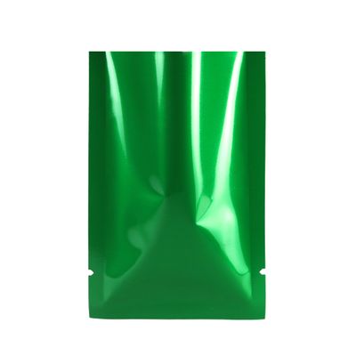 QQ Studio 100 Heat Sealable Mylar Foil Bag Pouch for Sampling Packaging Food Storage Food Safe (MED ~3.8"x5.7", Glossy Green)