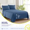Full Size Sheet Sets - Breathable Luxury Sheets with Full Elastic & Secure Corner Straps Built In - 1800 Supreme Collection Extra Soft Deep Pocket Bedding Set, Sheet Set, Full, Denim view 3