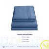 Full Size Sheet Sets - Breathable Luxury Sheets with Full Elastic & Secure Corner Straps Built In - 1800 Supreme Collection Extra Soft Deep Pocket Bedding Set, Sheet Set, Full, Denim view 4
