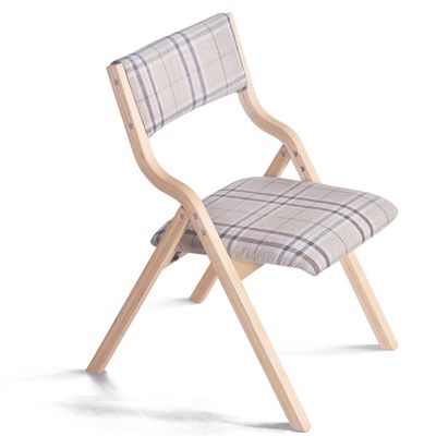 LPZ-STOOL Solid Wood Stool Padded Dining Chair with Backrest Desk Chair Lounge Seat Folding Chair for Kitchen Restaurant Office Vintage Retro Design (Color : #2)