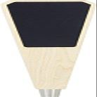12" Solid Maple Angled Chalkboard Tap Handle