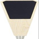 12" Solid Maple Angled Chalkboard Tap Handle