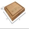 BambooMN Custom Laser Engraved Bamboo Cutting Board - Simple Script Family Name - 1 Piece - 11" x 11" x 0.75" (Grooved) view 2