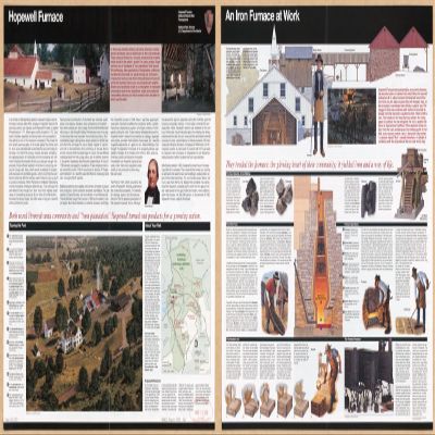 12" x 24" 2006 Map of Hopewell Furnace National Historic Site Pennsylvania