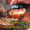 DUYKQEM Instant Read Digital Meat Thermometer (2 Pack) Waterproof Kitchen Cooking Food Thermometer with Probe Backlight & Calibration,Best Quick Grill Meat Probe for Grilling BBQ Smoker Chefs view 3