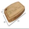 BambooMN Custom Laser Engraved Bamboo Cutting Board - Simple Script Family Name - 1 Piece - 11.75" x 8.63" x 0.4" (Grooved w/hole) - Customized Personalized Kitchen Gift for Couples, Weddings, Closing view 2