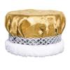 Anderson's Gold Crushed Satin King Crown and Adela Queen Tiara Royalty Set, King and Queen Set For Prom, Homecoming, School Dance, Costume, Party, Pageant, Event view 2