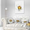 Designart Bloomy Poppy Flower Watercolor' Floral Throw Living Room, Sofa, High Quality Pillow Insert + Cushion Cover Printed On Both Side 20" Round view 2