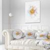 Designart Beautiful Flower with Yellow Stigma' Floral Throw Cushion Pillow Cover for Living Room, Sofa 20" Round view 2