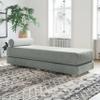 Jaxx Alon Daybed - Fold-Out Sleeper Chaise with Premium Memory Foam Queen-Size Mattress - Made in The USA - Ice view 1