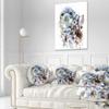 Designart Blue Marine Seal Watercolor' Contemporary Animal Throw Cushion Pillow Cover for Living Room, Sofa 20" Round view 2
