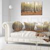 Designart Beautiful Birch Photography' Modern Forest Throw Living Room, Sofa, High Quality Pillow Insert and Cushion Cover Printed 20" Round view 2