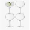 LSA International Balloon Gin and Tonic Glasses 23 oz, Set of 4, Luxury Elegant Modern Cocktail Drinking Glassware view 1