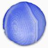 Designart Dark Blue Agate Structure' Abstract Throw Cushion Pillow Cover for Living Room, Sofa 20" Round view 1