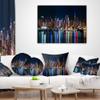 New York Midtown Night Panorama' Throw Pillow & Cushion Pillow Cover for Living Room, Sofa view 3