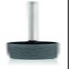 Kela 24142 Toilet Brush Holder and Brush Set, Black, Grey, Silver, 440 mm, 10 cm view 1