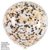 Orange & Black 18" Halloween Balloon Set - 5 Large Clear Filled Confetti Balloons - 5 Orange & 5 Black Solid Balloons - Wedding Reception Birthday Party Decorations by Jolly Jon view 2