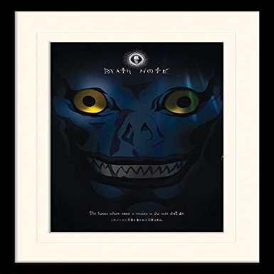 Death Note (Ryuk Shadow Mounted & Framed Print, Multi Coloured, 30 x 40cm