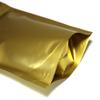 QQ Studio Pack of 100 Matte/Glossy Color Stand-Up Foil Resealable Zipper Pouches (3.3" x 5.1", Matte Gold) view 3
