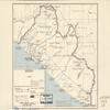 18" x 24" 1959 Map Of Liberia Roads Trails view 1