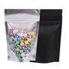 QQ Studio Pack of 100 Translucent/Silver/Color Stand-Up Resealable Zipper Pouch (3.9" x 5.9", Matte Mixed) view 3