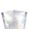 QQ Studio Pack of 100 Translucent/Silver/Color Stand-Up Resealable Zipper Pouch (4.7" x 7.1", Matte Silver) view 3