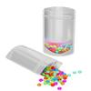 QQ Studio Pack of 100 Translucent/Silver/Color Stand-Up Resealable Zipper Pouch (3.9" x 5.9", Matte Silver) view 1