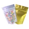 QQ Studio Pack of 100 Translucent/Silver/Color Stand-Up Resealable Zipper Pouch (3.3" x 5.1", Matte Mixed) view 3