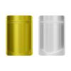 QQ Studio Pack of 100 Translucent/Silver/Color Stand-Up Resealable Zipper Pouch (3.3" x 5.1", Matte Gold) view 1