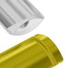 QQ Studio Pack of 100 Translucent/Silver/Color Stand-Up Resealable Zipper Pouch (3.3" x 5.1", Matte Gold) view 3