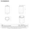 Bath + By Cosmic 2690104 Dispenser Worktop, Chrome view 3