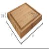 BambooMN Custom Laser Engraved Bamboo Cutting Board - Initial Block Light - 1 Piece - 11" x 11" x 0.75" (Grooved) view 4