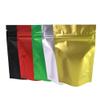 QQ Studio Pack of 100 Translucent/Silver/Color Stand-Up Resealable Zipper Pouch (4.7" x 7.1", Matte Mixed) view 1