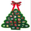 Door Hanger Set, Christmas Advent Felt Door Decor with Black Iron Metal Holder view 1