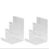 2pcs Clear Acrylic Wallet Display Stand Holder Purse Display Stand (3-Tier) view 1