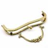 elpishop 1 Metal Frames Snap Clasp Large Style Purse Antiqued Brass 8 x 6 view 1