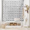 Lunarable Mathematics Room Tapestry, Multiplication Table in Black and White Learning, Fabric Wall Hanging Decor for Bedroom Living Room Dorm, 45" X 30", Black White view 2