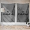 Lunarable Mathematics Room Tapestry, Multiplication Table in Black and White Learning, Fabric Wall Hanging Decor for Bedroom Living Room Dorm, 45" X 30", Black White view 4