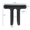 Gun Storage Solutions Gun Safe Stackable Savers, Black Wedge Shims (Pack of 6) view 2