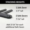 Gun Storage Solutions Gun Safe Stackable Savers, Black Wedge Shims (Pack of 6) view 3