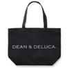 DEAN & DELUCA Tote Bag, Large, Black, Plain, Diaper Bag, Foldable, Eco Bag view 1