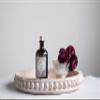 Whitewashed Round Decorative Wood Tray view 2