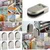 Thainsan7, Q'ty 8 x Stainless Steel 304 Glass Clamp Clip Bracket Flat Back for Handrail 6-8mm, Size: S(6-8mm),Livable home view 3