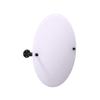 Allied Brass Pipeline Collection Frameless Oval Mounted Tilt Wall Mirror, Matte Black view 1