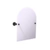 Allied Brass P-350-TM94-BKM Pipeline Collection Frameless Arched Top Wall Mounted Tilt Mirror, Matte Black view 1