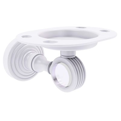 Allied Brass Pacific Grove Collection Groovy Accents Tumbler Toothbrush Holder, Matte White