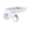 Allied Brass PB-32T Pacific Beach Collection Wall Mounted Holder with Twisted Accents Soap Dish, Matte White view 1
